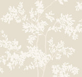 York Lunaria Silhouette Light Taupe & White Wallpaper