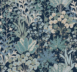 York Forest Floor Navy Wallpaper