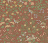 Erin & Ben Co. Woodland Floral Peel And Stick Rust Wallpaper