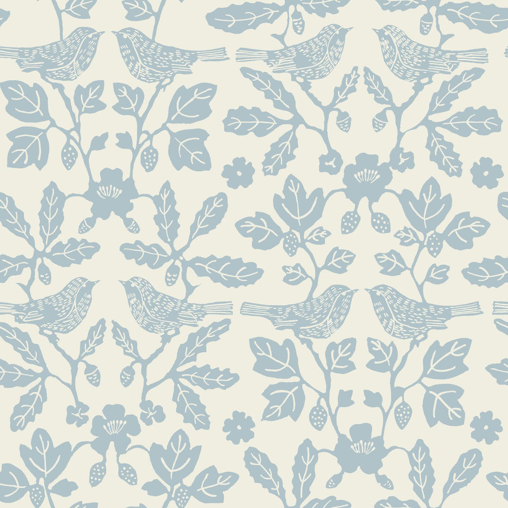 Erin & Ben Co. Sparrow & Oak Peel & Stick Glacial Blue Wallpaper
