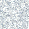 Erin & Ben Co. Modern Acanthus Peel And Stick Wedgewood Blue Wallpaper