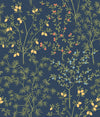 Erin & Ben Co. Lemon Grove Peel And Stick Navy Wallpaper