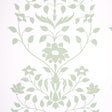 Schumacher Jaipur Mughal Flower Green Wallpaper
