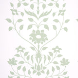 Schumacher Jaipur Mughal Flower Green Wallpaper