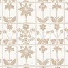Schumacher Georgia Wildflowers Neutral Wallpaper
