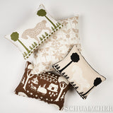 Schumacher Polka Dot Pony Olive 18" x 12" Pillow