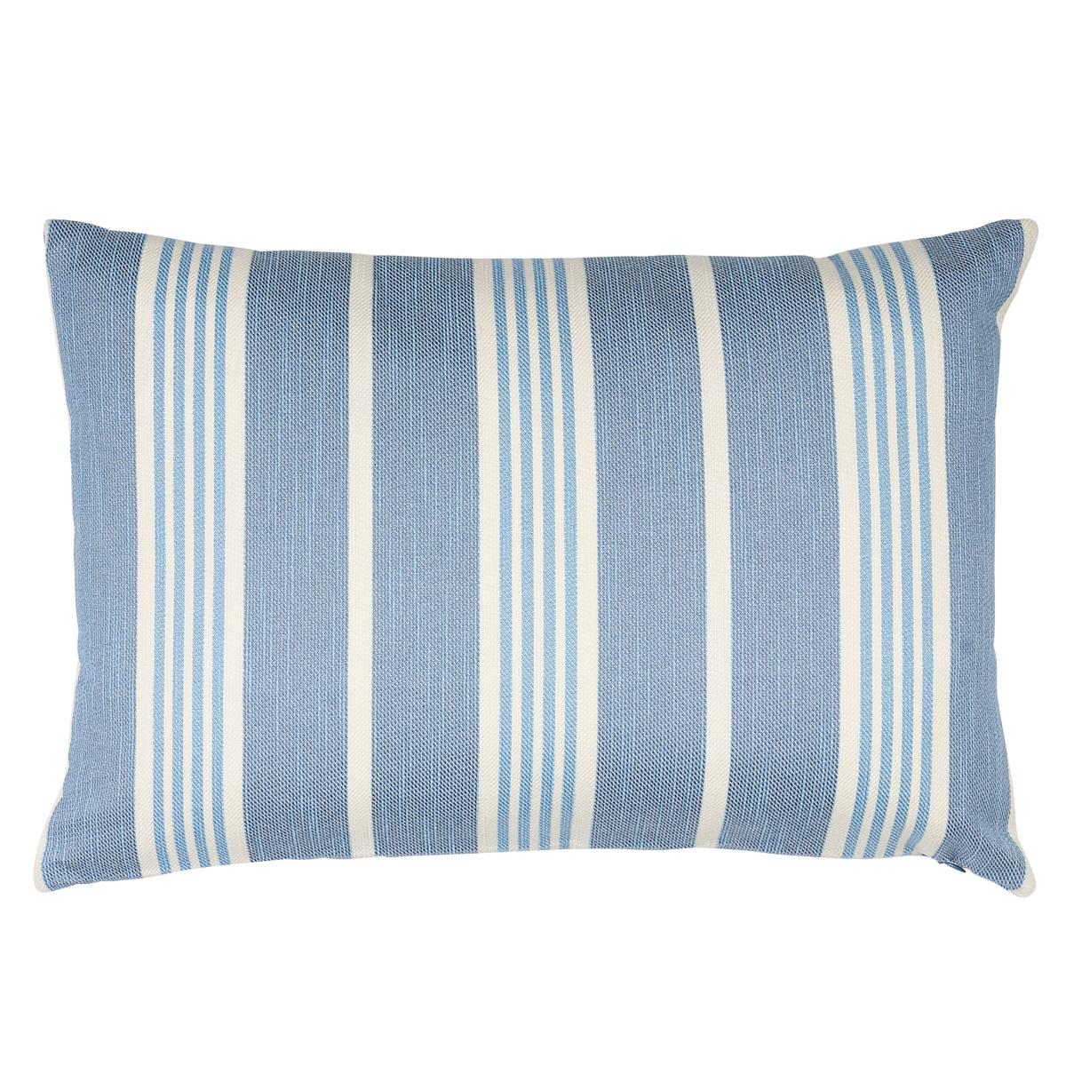 Schumacher Hampton Stripe I/O Pool 20" x 14" Pillow