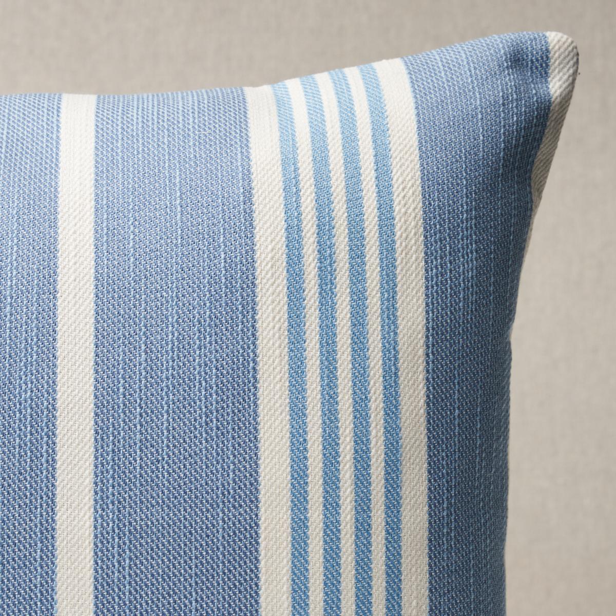 Schumacher Hampton Stripe I/O Pool 20" x 14" Pillow