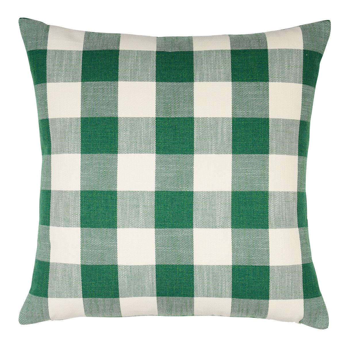 Schumacher Picnic I/O Emerald 20" x 20" Pillow