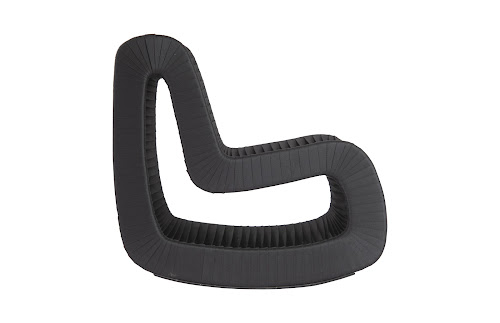 Phillips Collection Seat Belt Rocking Black/Black Chair