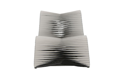 Phillips Collection Seat Belt Rocking Gray/Black Chair