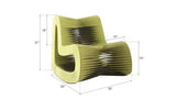 Phillips Collection Seat Belt Rocking Green Chair