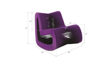 Phillips Collection Seat Belt Rocking Purple Chair