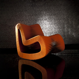 Phillips Collection Seat Belt Rocking Orange Chair
