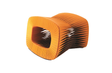 Phillips Collection Seat Belt Ottoman Orange Chair