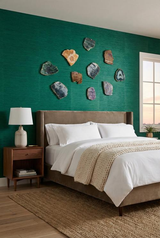 Phillips Collection Gem Wall Tile in Brass Setting Sand Onyx Wall Art