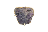 Phillips Collection Gem Wall Tile in Brass Setting Purple Quartz Wall Art