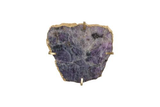 Phillips Collection Gem Wall Tile in Brass Setting Purple Quartz Wall Art