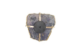 Phillips Collection Gem Wall Tile in Brass Setting Purple Quartz Wall Art
