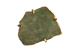 Phillips Collection Gem Wall Tile in Brass Setting Green Emerald Wall Art