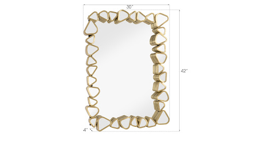Phillips Collection Pebble Rectangle Mirror