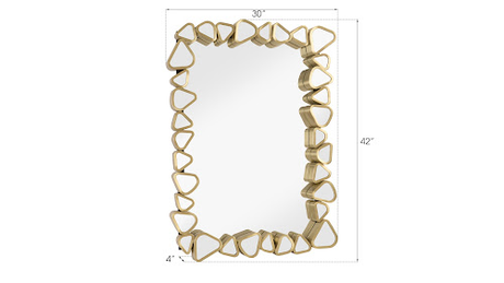 Phillips Collection Pebble Rectangle Mirror