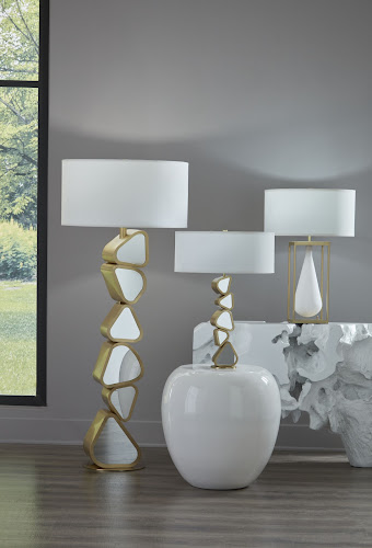 Phillips Collection Tear Drop Gold Table Lamp