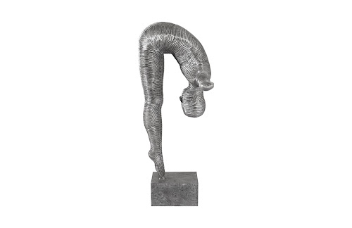 Phillips Collection Diving Sculpture Aluminum Large Accent