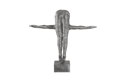 Phillips Collection Diving Sculpture Aluminum Large Accent