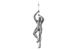Phillips Collection Climbing Sculpture w/Rope Black/Silver Aluminum Accent