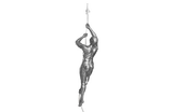 Phillips Collection Climbing Sculpture w/Rope Black/Silver Aluminum Accent