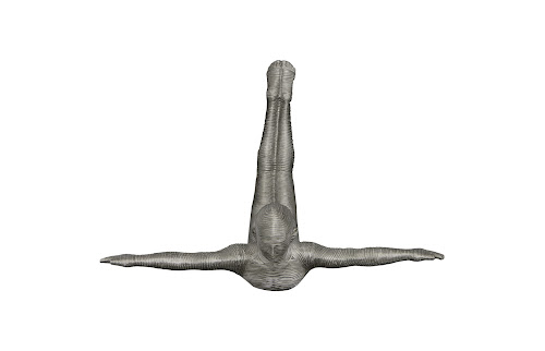 Phillips Collection Diving Wall Sculpture Aluminum Large Accent