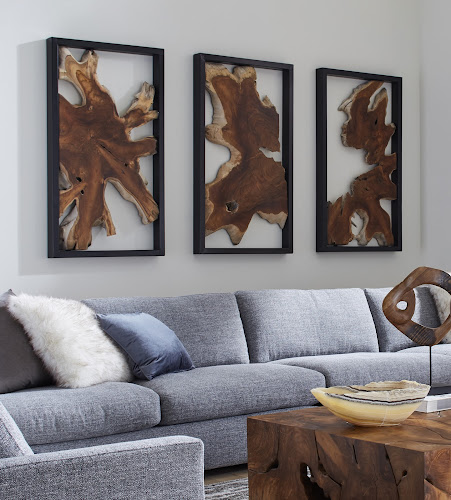 Phillips Collection Framed Root Wall Art Rectangle Black Accent