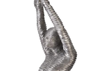Phillips Collection Standing Diving Sculpture Black/Silver Aluminum Accent