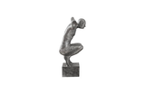 Phillips Collection Outstretched Arms Sculpture, Aluminum, Small Silver Accent