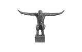 Phillips Collection Outstretched Arms Sculpture, Aluminum, Small Silver Accent