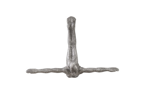 Phillips Collection Diving Wall Sculpture Aluminum Small Accent