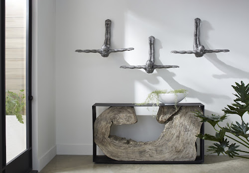 Phillips Collection Diving Wall Sculpture Aluminum Small Accent