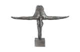 Phillips Collection Diving Sculpture, Aluminum, Small Silver Accent