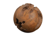 Phillips Collection Teak Wood Ball, Large Brown Accent