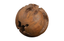 Phillips Collection Teak Wood Ball, Large Brown Accent