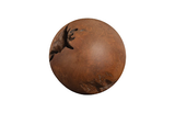 Phillips Collection Teak Wood Ball, Medium Brown Accent