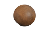 Phillips Collection Teak Wood Ball, Medium Brown Accent