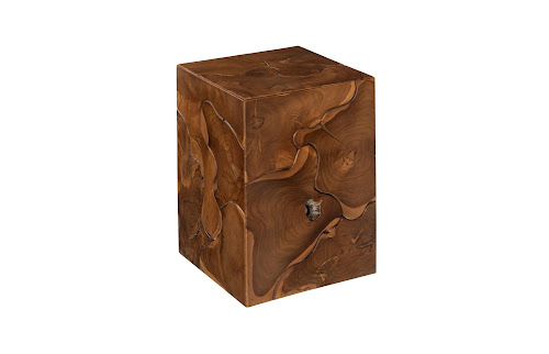 Phillips Collection Teak Slice Square Stool