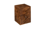 Phillips Collection Teak Slice Square Stool