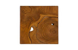 Phillips Collection Teak Slice Pedestal Square MD Accent