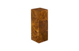 Phillips Collection Teak Slice Pedestal Square MD Accent