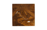 Phillips Collection Teak Slice Pedestal Square LG Accent