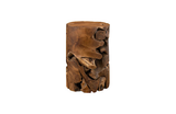 Phillips Collection Teak Chunk Round Side Table