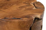 Phillips Collection Teak Chunk Round Side Table